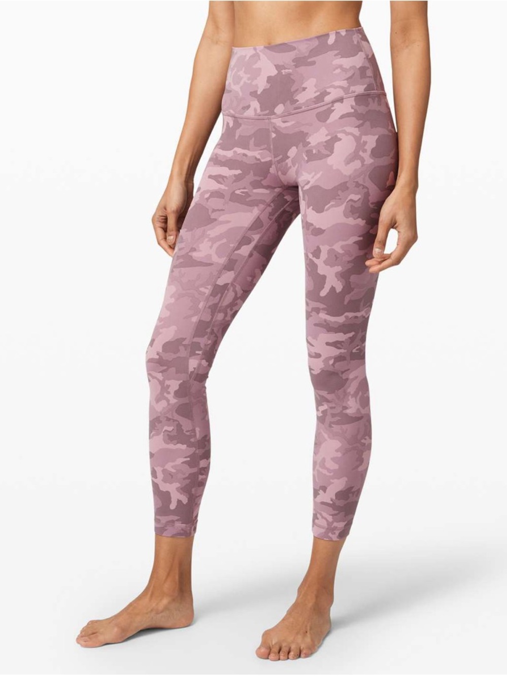 Lululemon Align Pant II 25" Incognito Camo Pink Taupe Multi Size 6